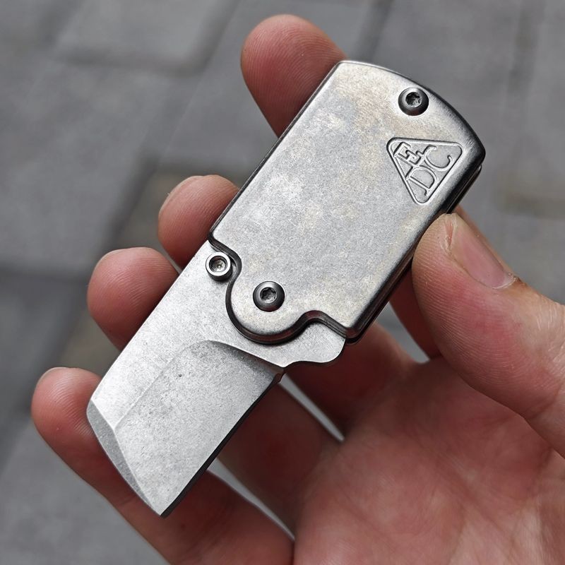 VG10 steel – Titanium alloy TC4 EDC Keychain Tool – Silvery