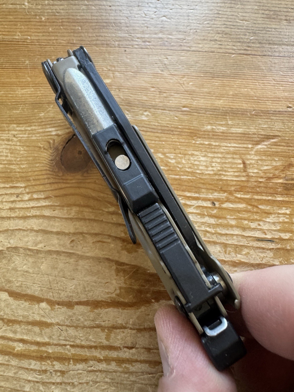 Leatherman Signal Multitool Coyote Tan Black Oxide Survival Knife – Engraved