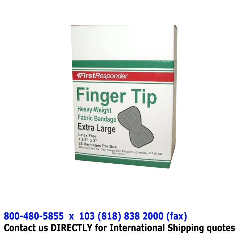 25 PCS. EXTRA LARGE Fingertip Bandages 1 3/4″ x 3″
