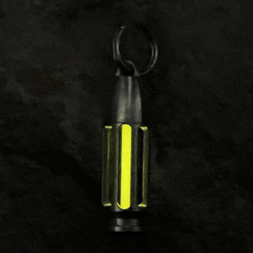 Titanium Luminous Tube Pendants Paracord Beads Key Ring Necklace Pendants 1 Pcs