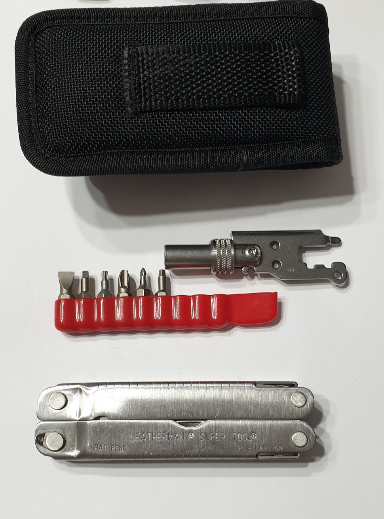 🔥🔥 Leatherman Super Tool Gen 1 OG + Bits + Adapter Hard Nylon Case Rare Set