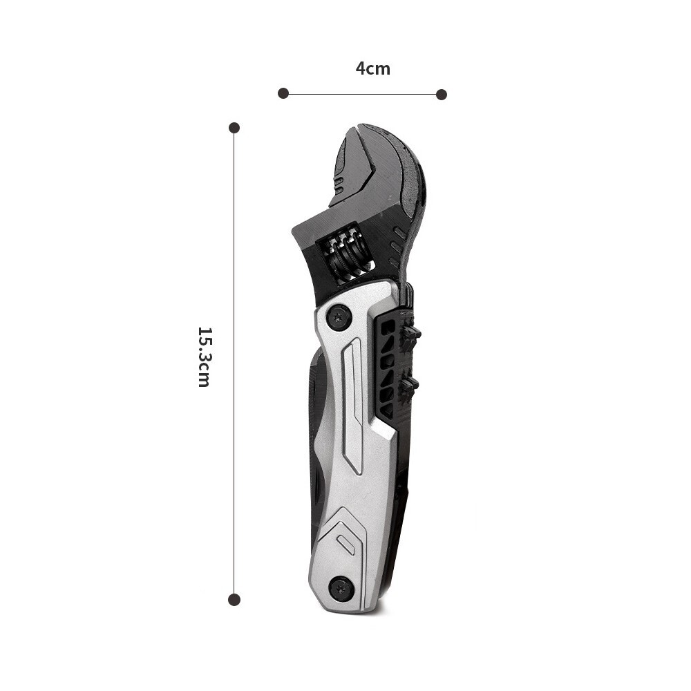 Multi Function Knife Tool With Screwdriver Wrench Purpose Travel Pocket Folding