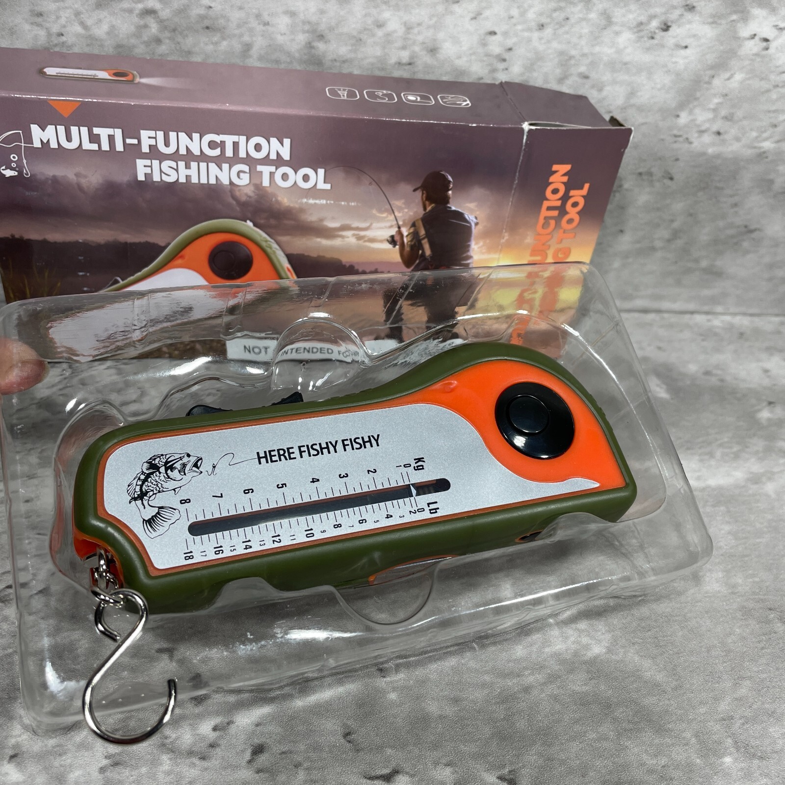Multi-Function Fishing Tool by Bits And Pieces – 8 in 1 Fishing Tool – Open Box