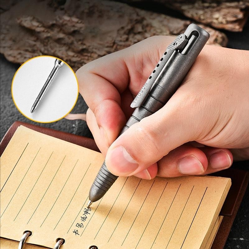Titanium Edc Tactical Pen – Multifunction Survival Writing Tool & Glass Breaker