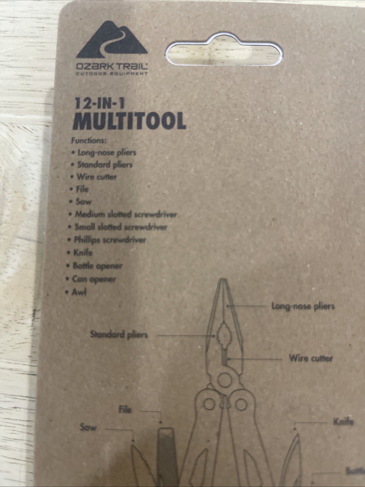 Ozark Trail Blue Multi-Tool 12-in-1, Stainless Steel NEW