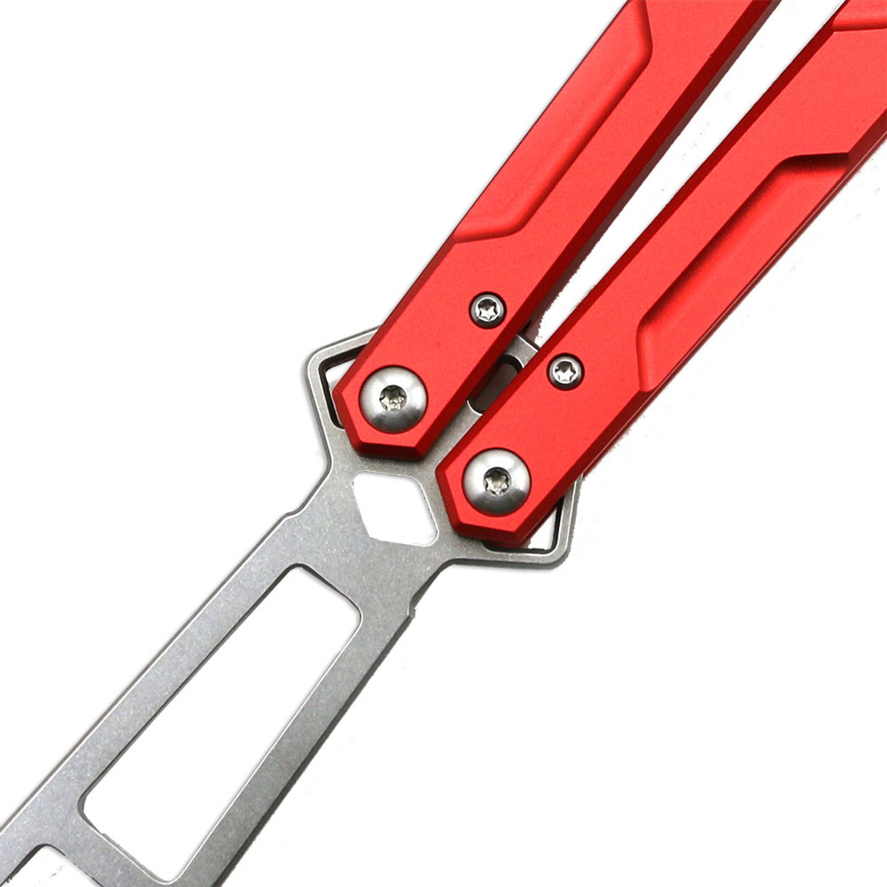 CNC Squid Triton Model Non-Sharp Professional Trainer – Butterfly Red Handle