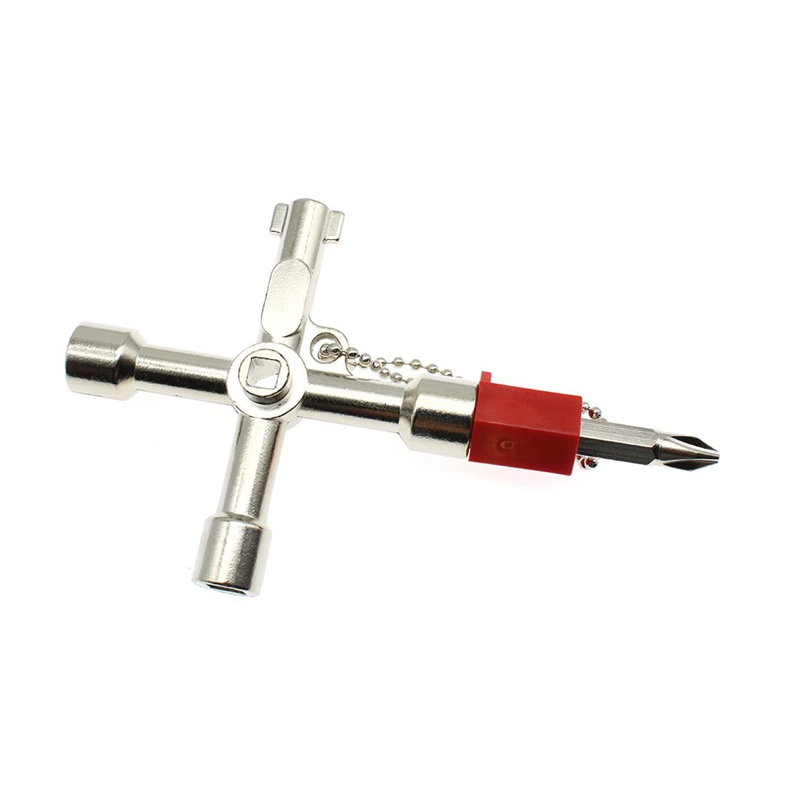 4 Way Cross Water Meter Key Zinc Alloy Multifunction Key, Universal Control C…