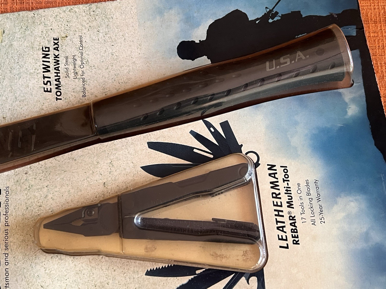 LEATHERMAN Pro-Pack REBAR + ESTWING Tomahawk Axe, New Old Stock, Retried.