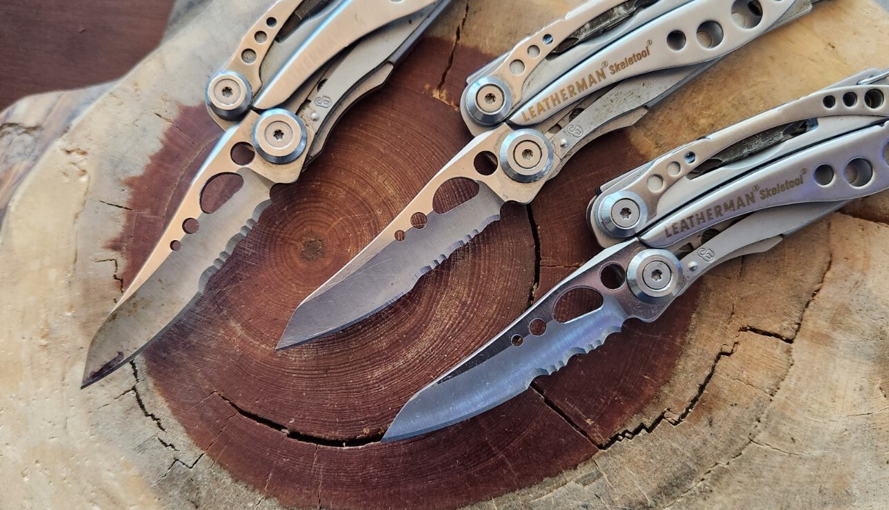 Leatherman Skeletool Multi-Tool, Pliers, Serrated Knife, Stainless – QTY 1