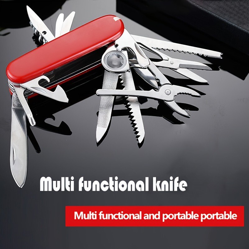 17 in 1 multifunctional tool, outdoor survival tool, classic folding knife