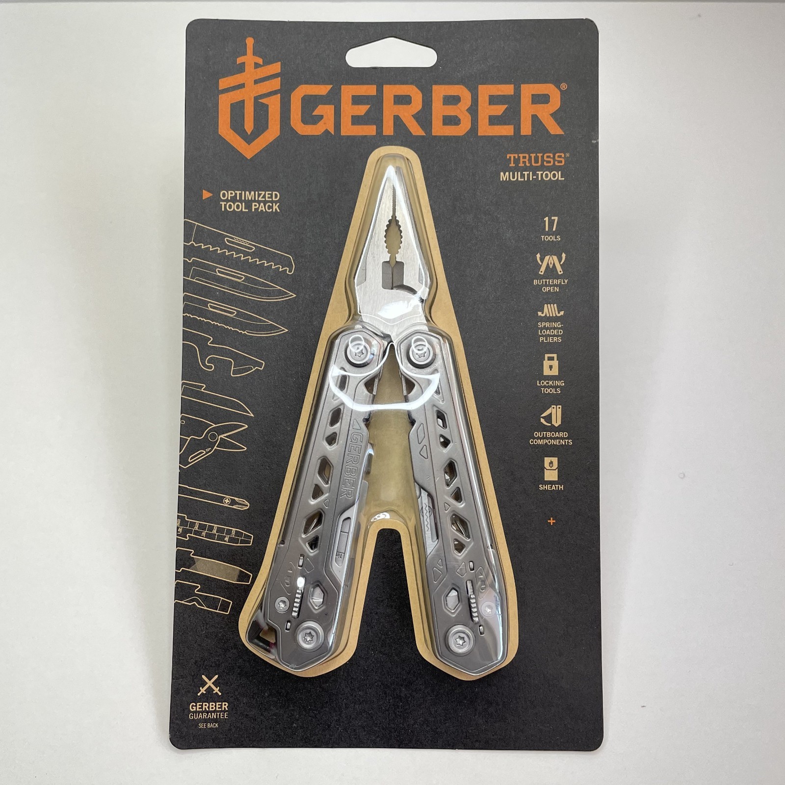 BRAND NEW! Gerber Truss Multi-Tool: Features 17 Distinct Tools (31-003304)