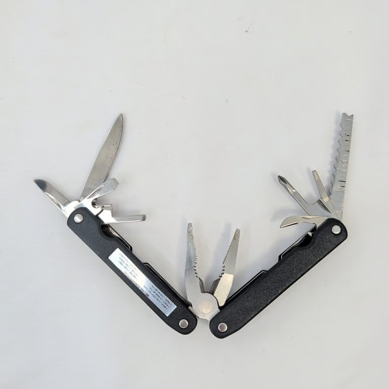ESPCO Tahoe Multi-Tool Pocket Knife Pliers Stainless Steel Black with Sheath