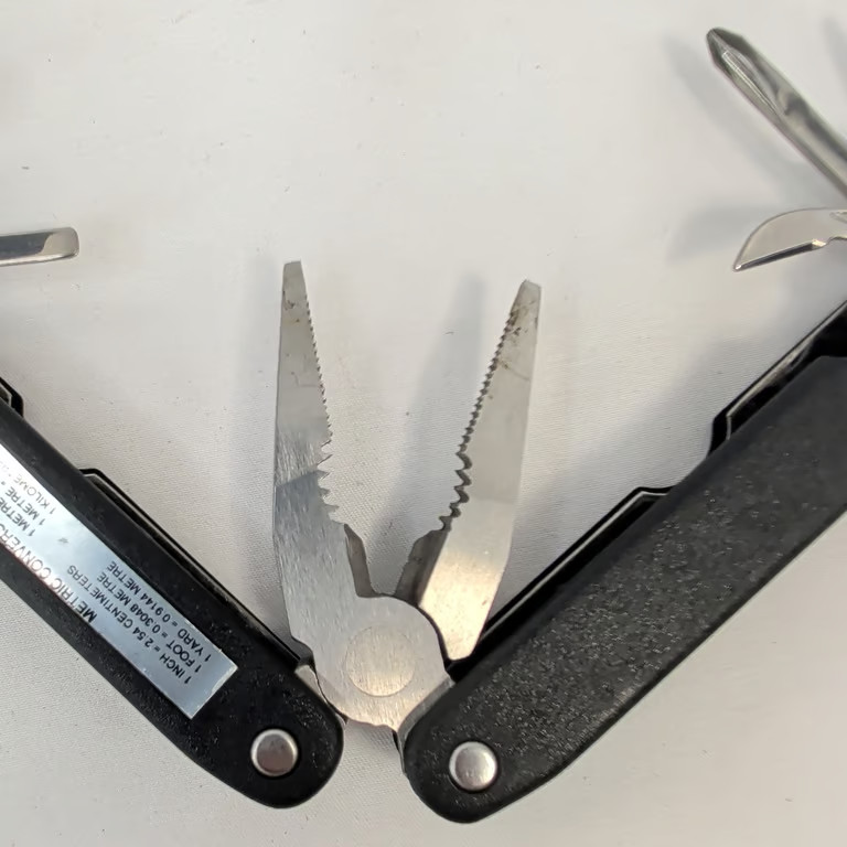 ESPCO Tahoe Multi-Tool Pocket Knife Pliers Stainless Steel Black with Sheath