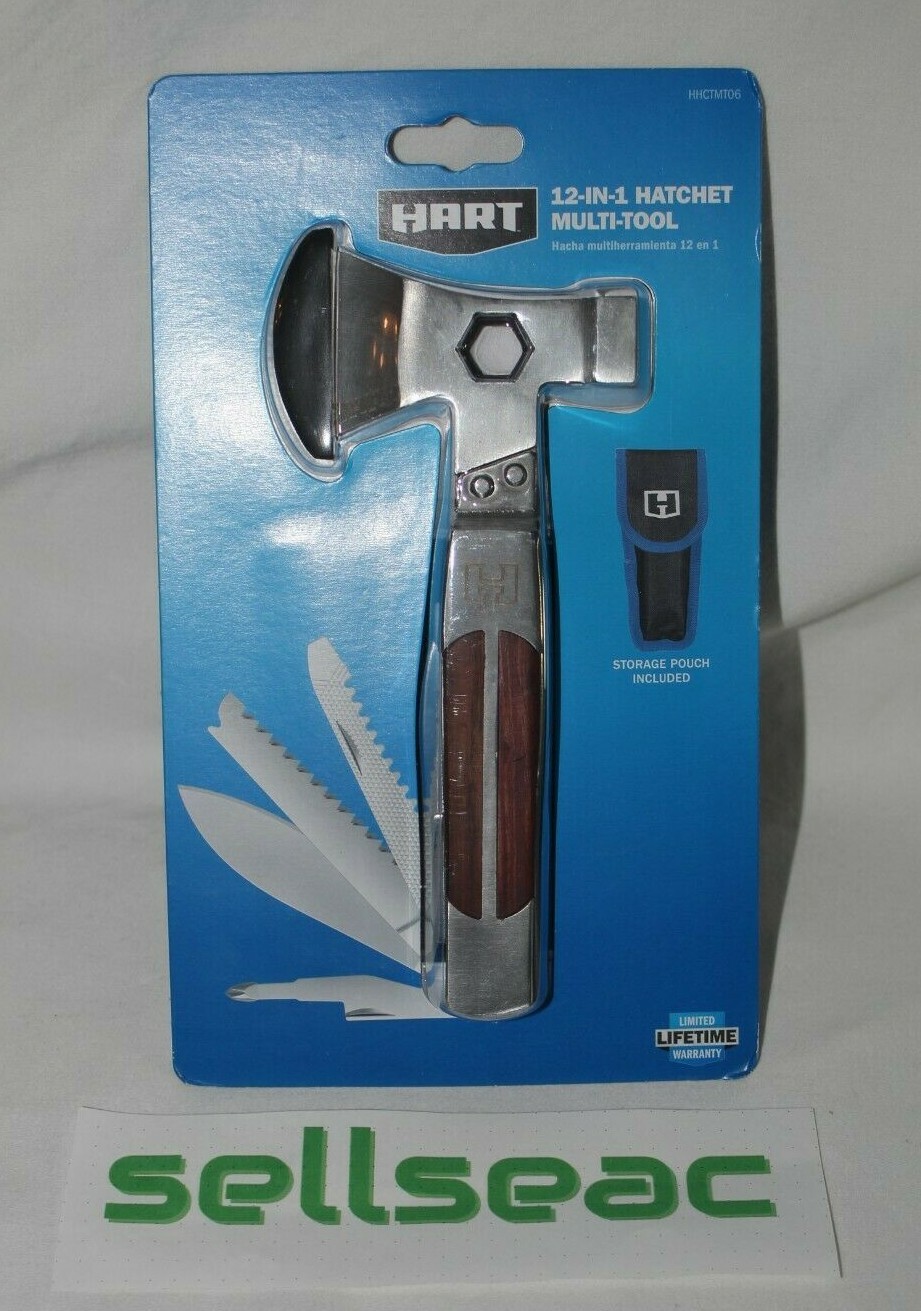 Hart 12-in-1 Hatchet Multi-Tool with Storage Pouch HHCTMT06