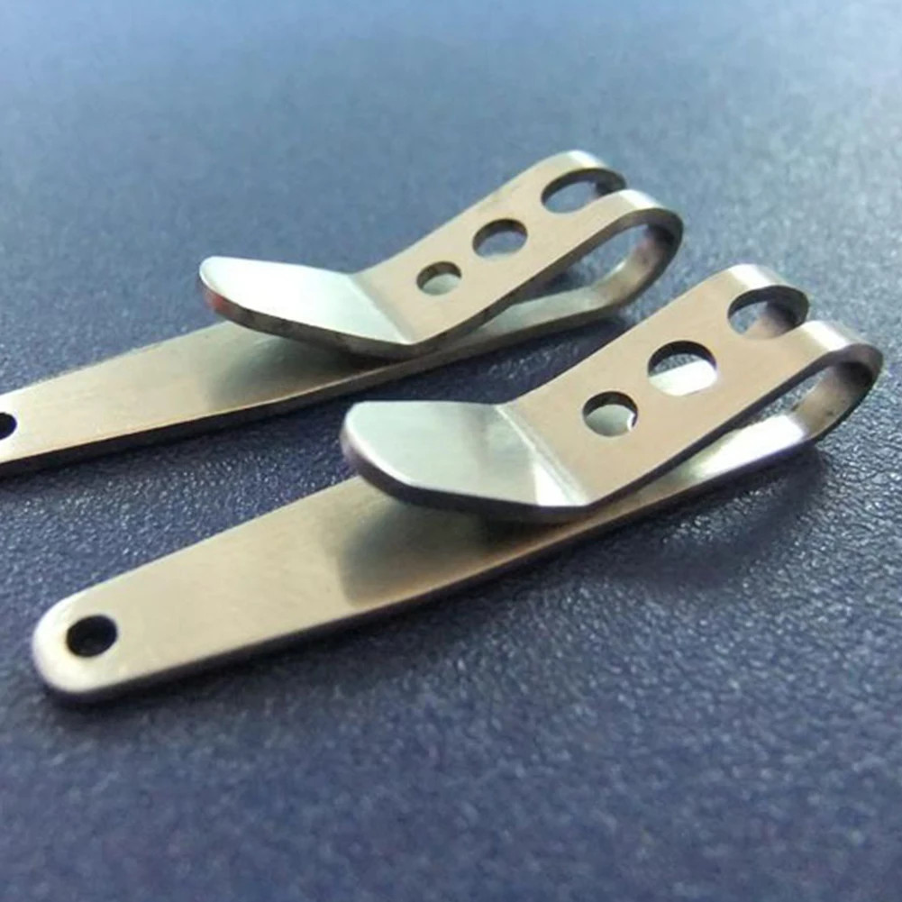 1-5PC Multitool Pocket Clip Stainless Steel Buckle Carabiner Key Ring