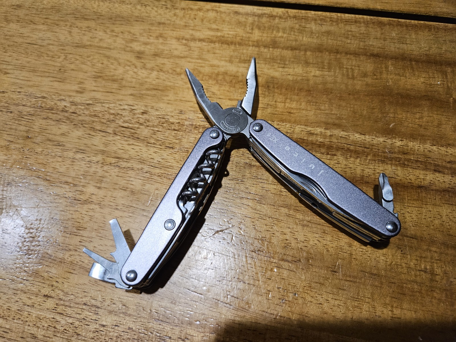 Gray Leatherman Juice Xe6 With Initials On Handle