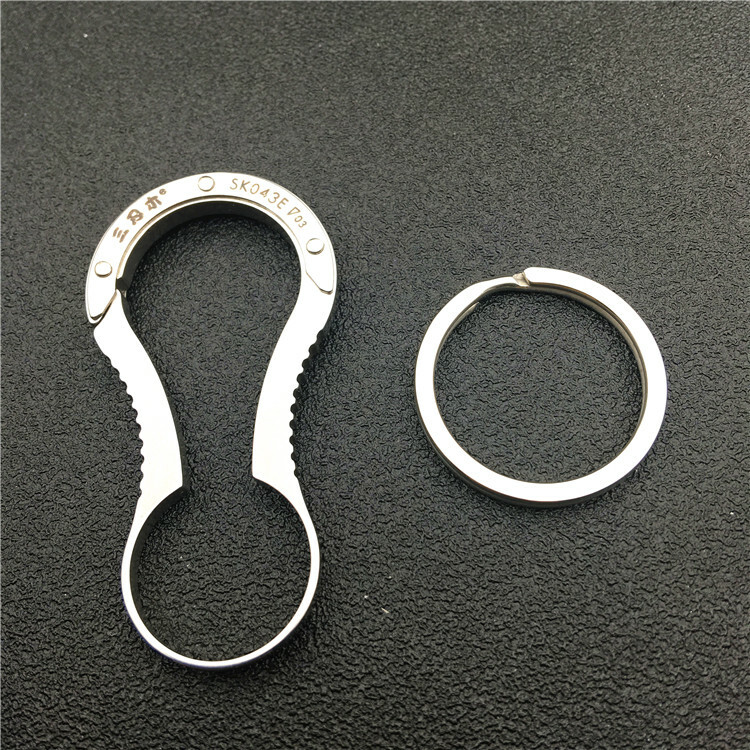 Sanrenmu SK043E Gourd Shape Keychain Tool Outdoor Hanging Buckle with Key Ring