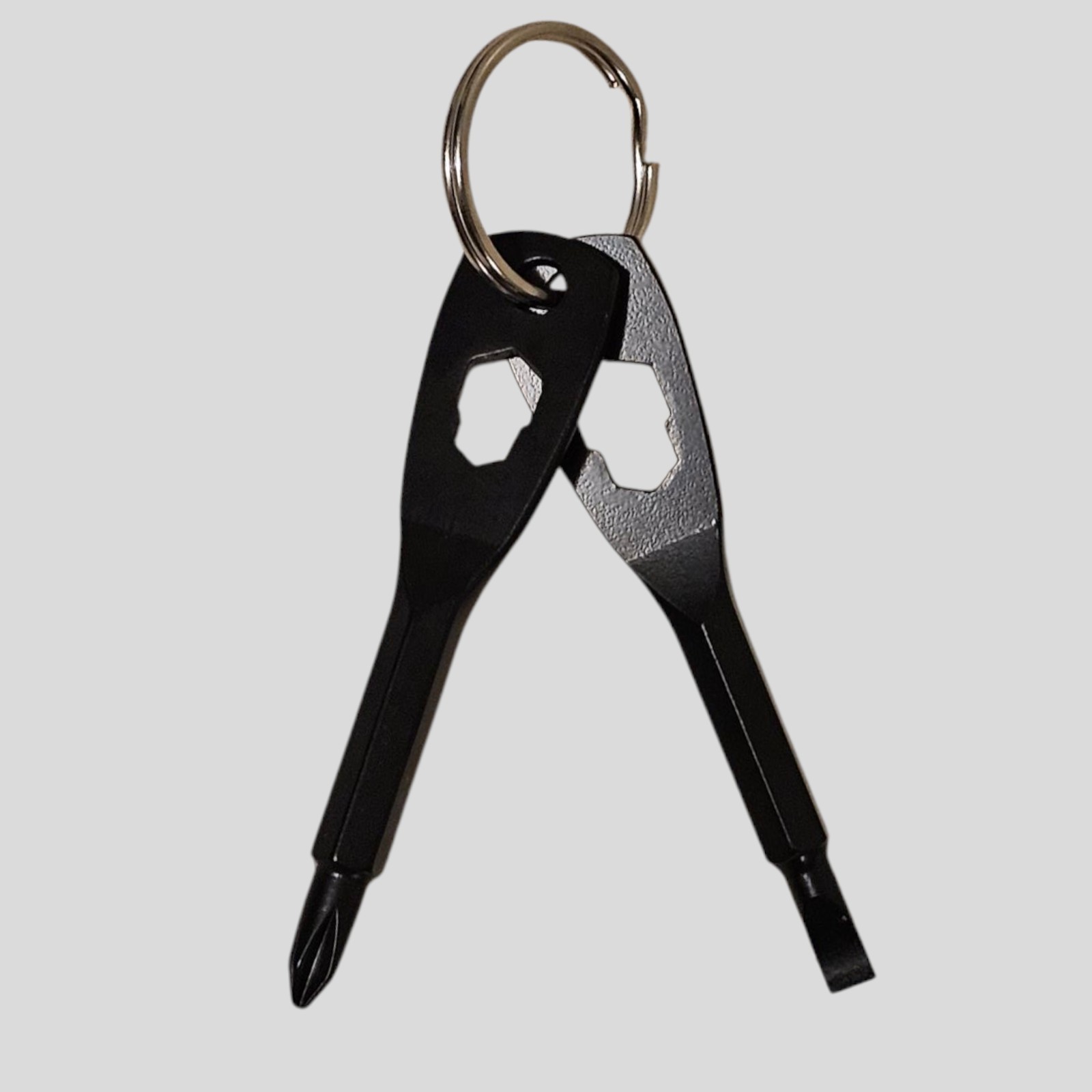 Compact Keychain Screwdriver Tool Set – Flat & Phillips Tips with Bottle Opener