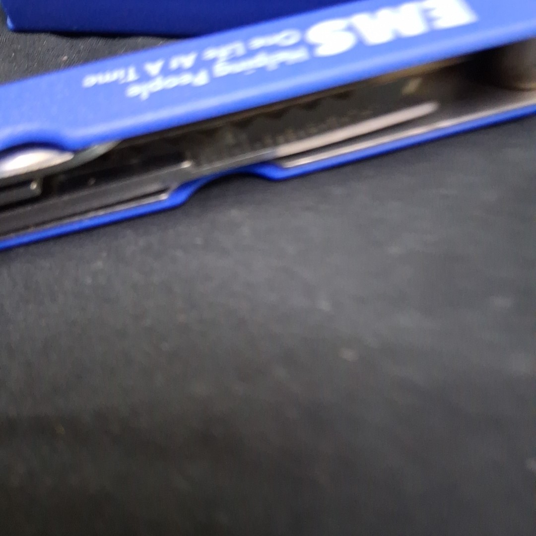 Vintage EMS Advertising 4″ Blue Needle Nose Pliers Multi-Tool & Case