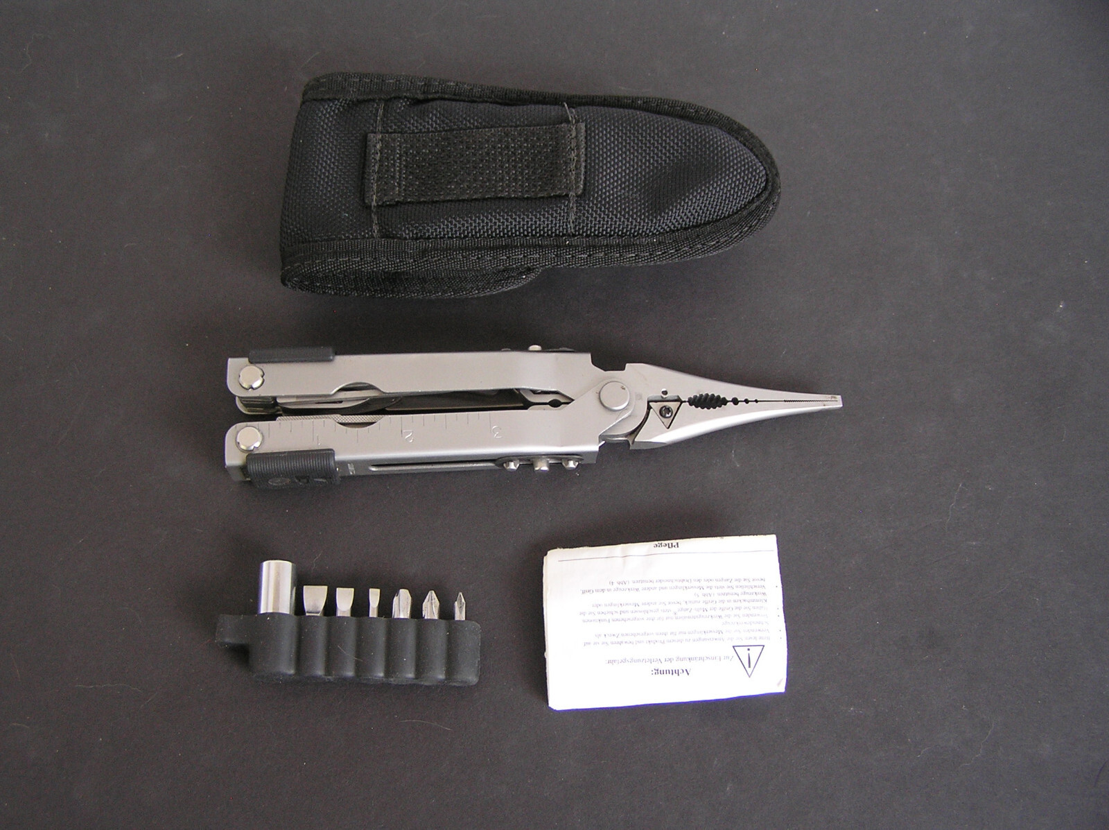 Rare Variant Gerber MP600 Fisherman Multi Plier w/ Longer Needlenose & Tool Kit