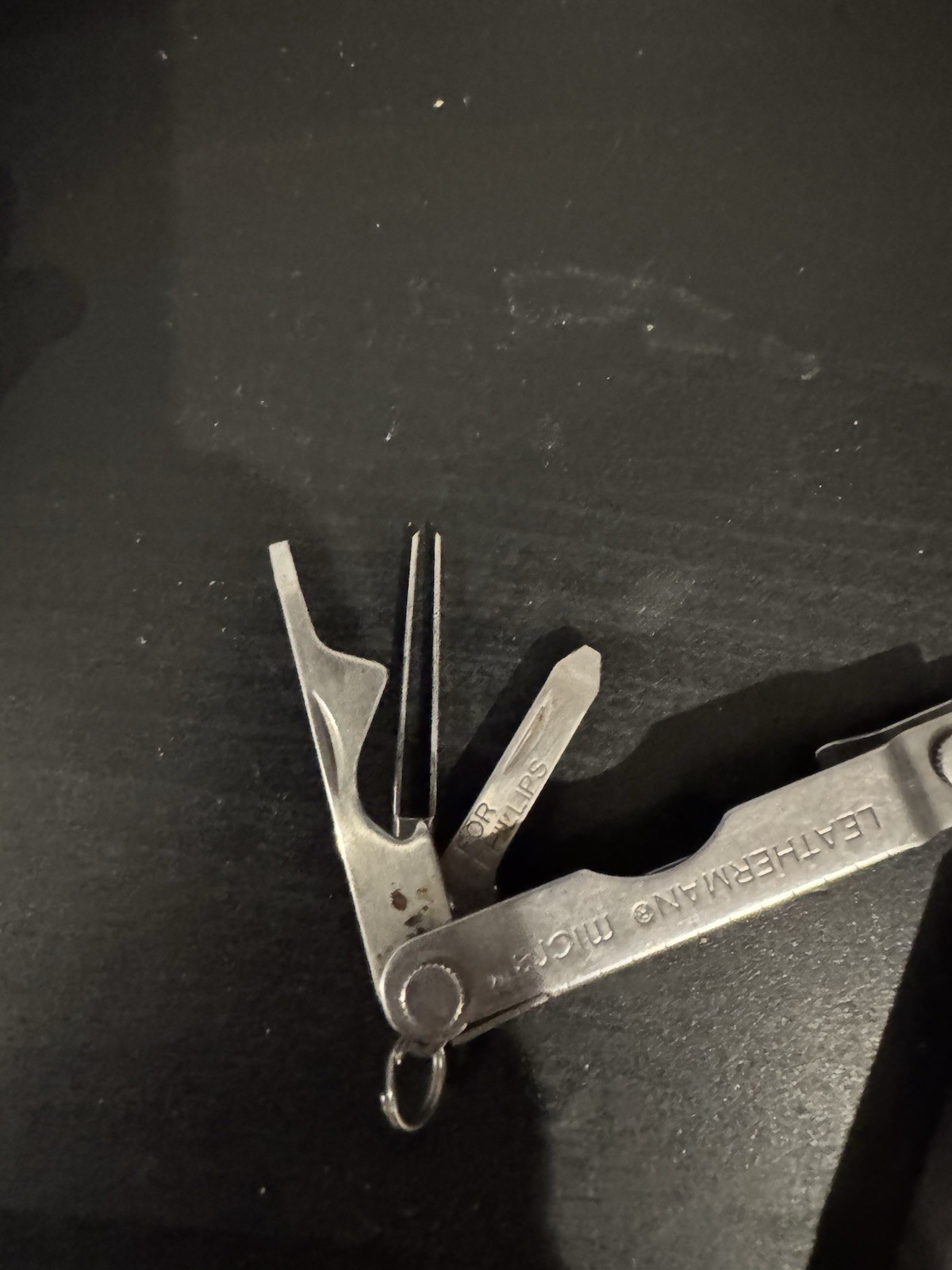 Leatherman Micra Silver Stainless Multi-Tool 10-in-1 Straight Edge 2″ Key Ring