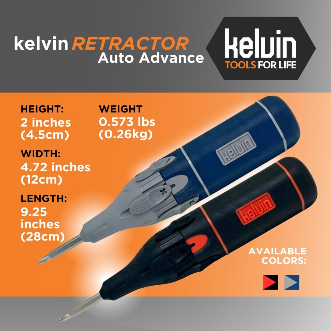 Tools Retractor Auto Advance – Automatic All-in-Screwdriver, Multi-Head Autol…