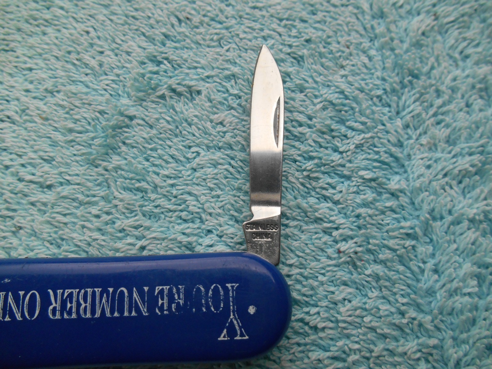 MULTI TOOL POCKET Knife 5 Function BLUE Stainless China DAD, YOURE NUMBER ONE!