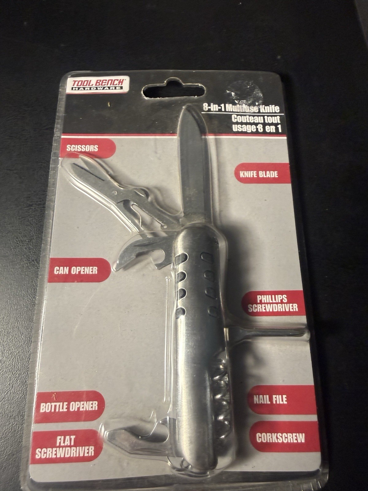 8-1 Multi-use Knife Tool Bench Factory Sealed
