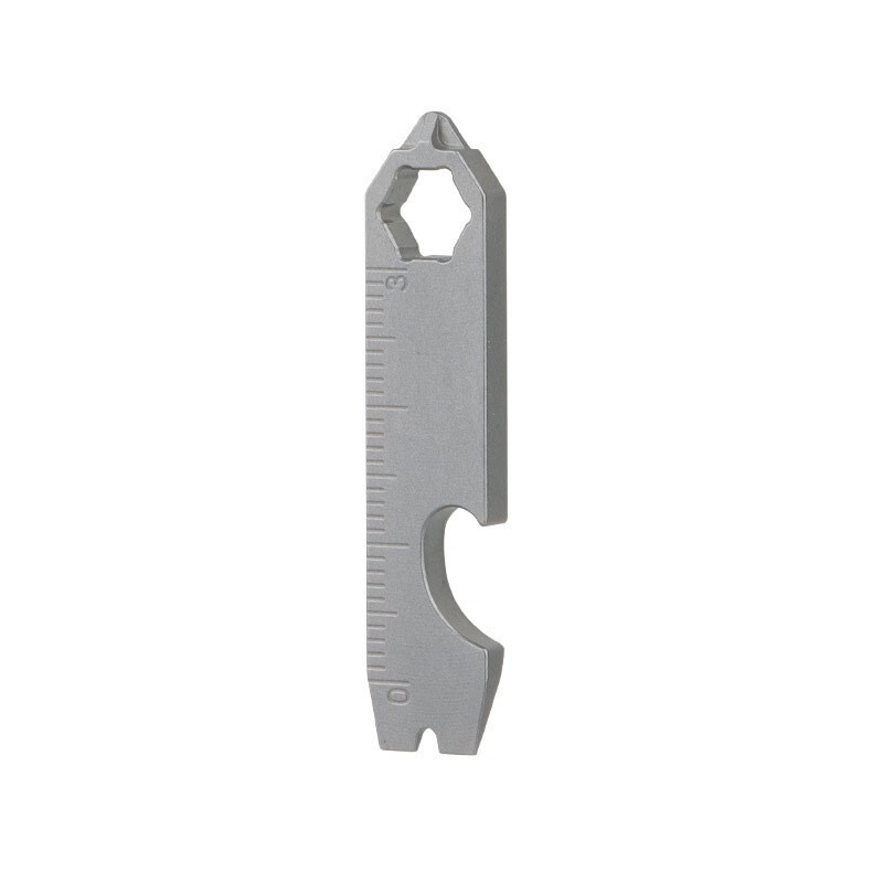 Mini Titanium Keychain Multi Tools Pry Bar Crowbar Opener Outdoor Pocket EDC