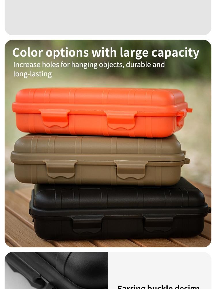 Edc Survival Tool Box Waterproof Shockproof Case for Camping & Outdoor Gear