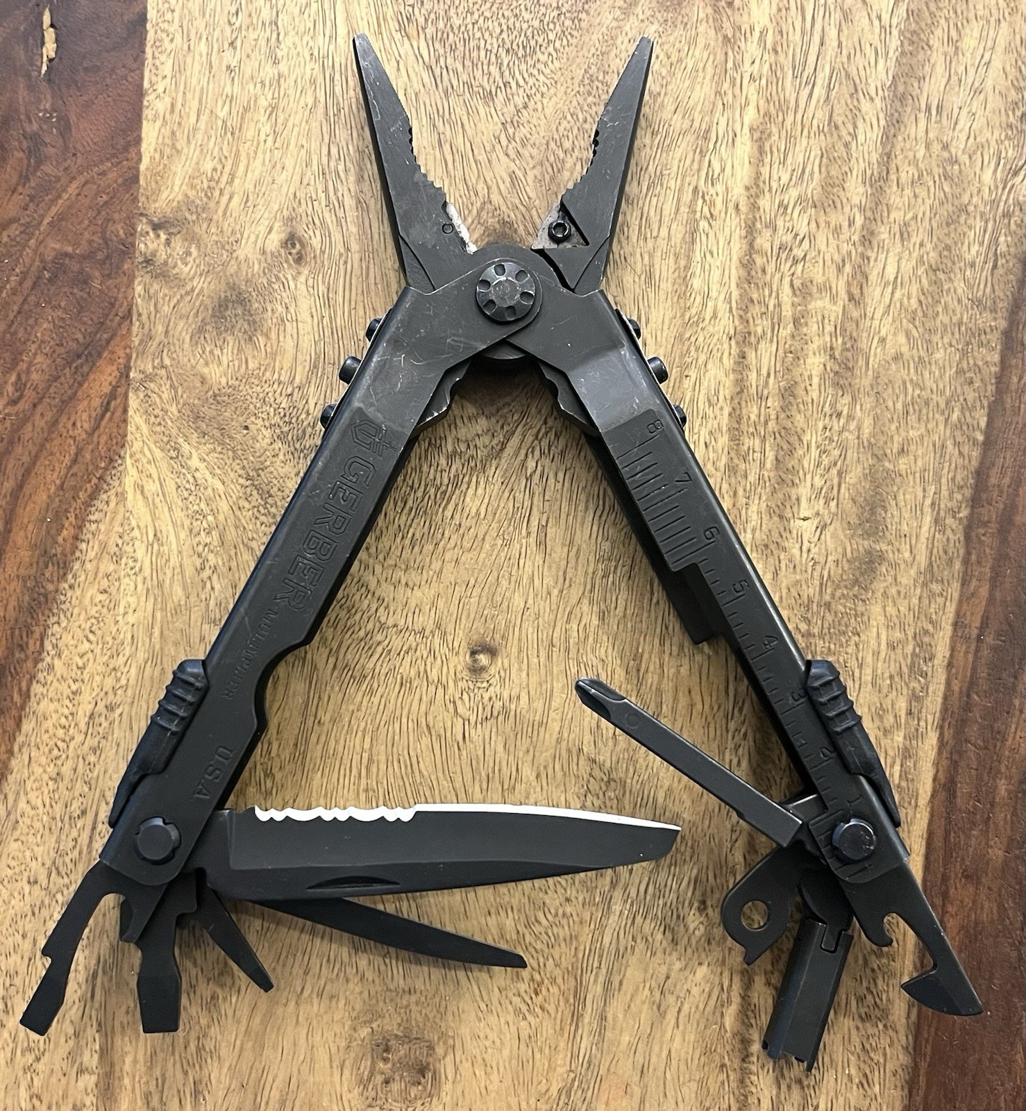 USA Gerber MP600-ST Sight Tool Multi Tool Military SUPER NICE w/Beautiful Sheath