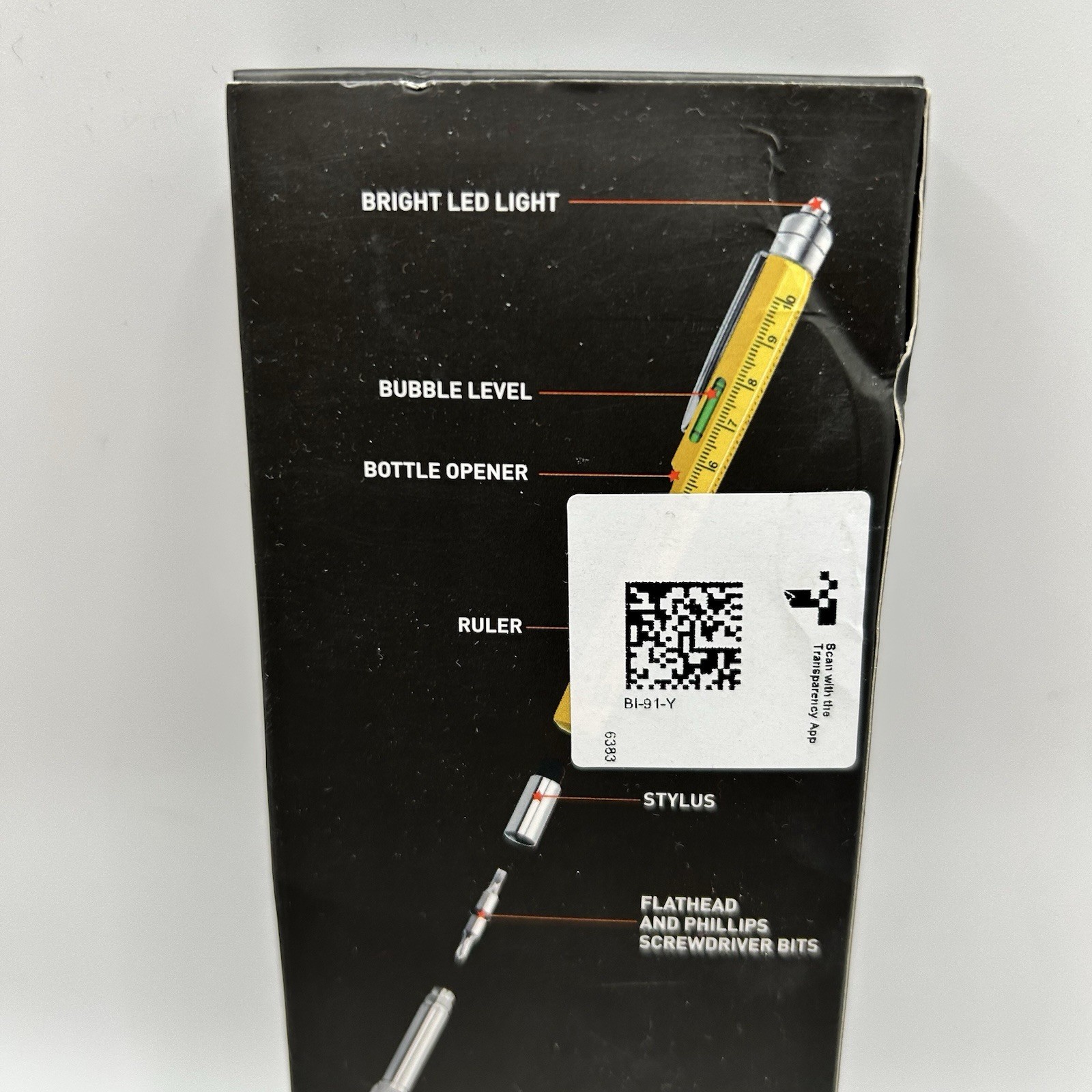 BIIB Multi Tool 9 In 1 W/Batteries Pen Stylus Screwdriver Light Level Ruler New