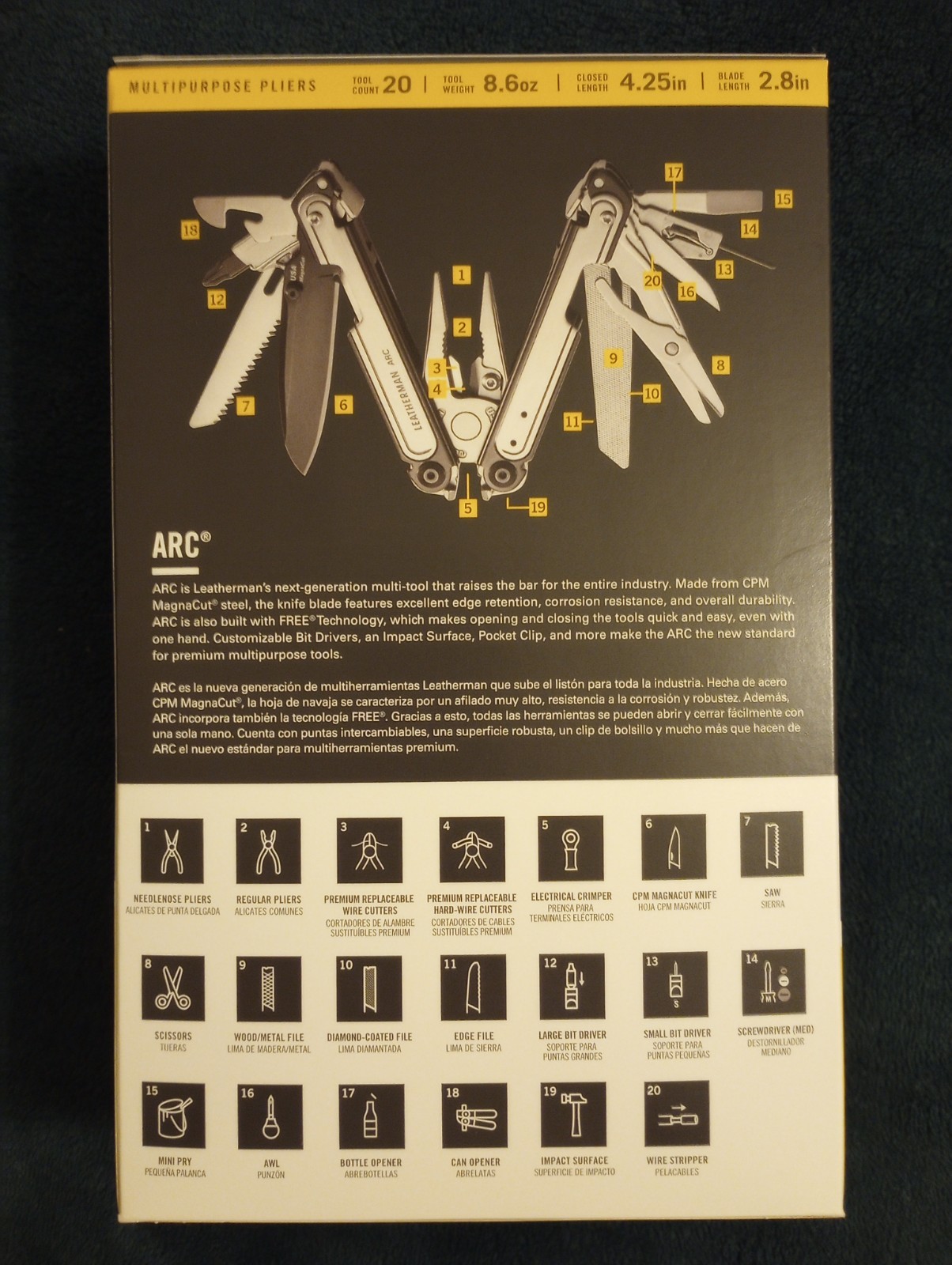 Leatherman ARC Premium Multi-Tool – 20 Tools In 1- BRAND NEW – FREE SHIPPING