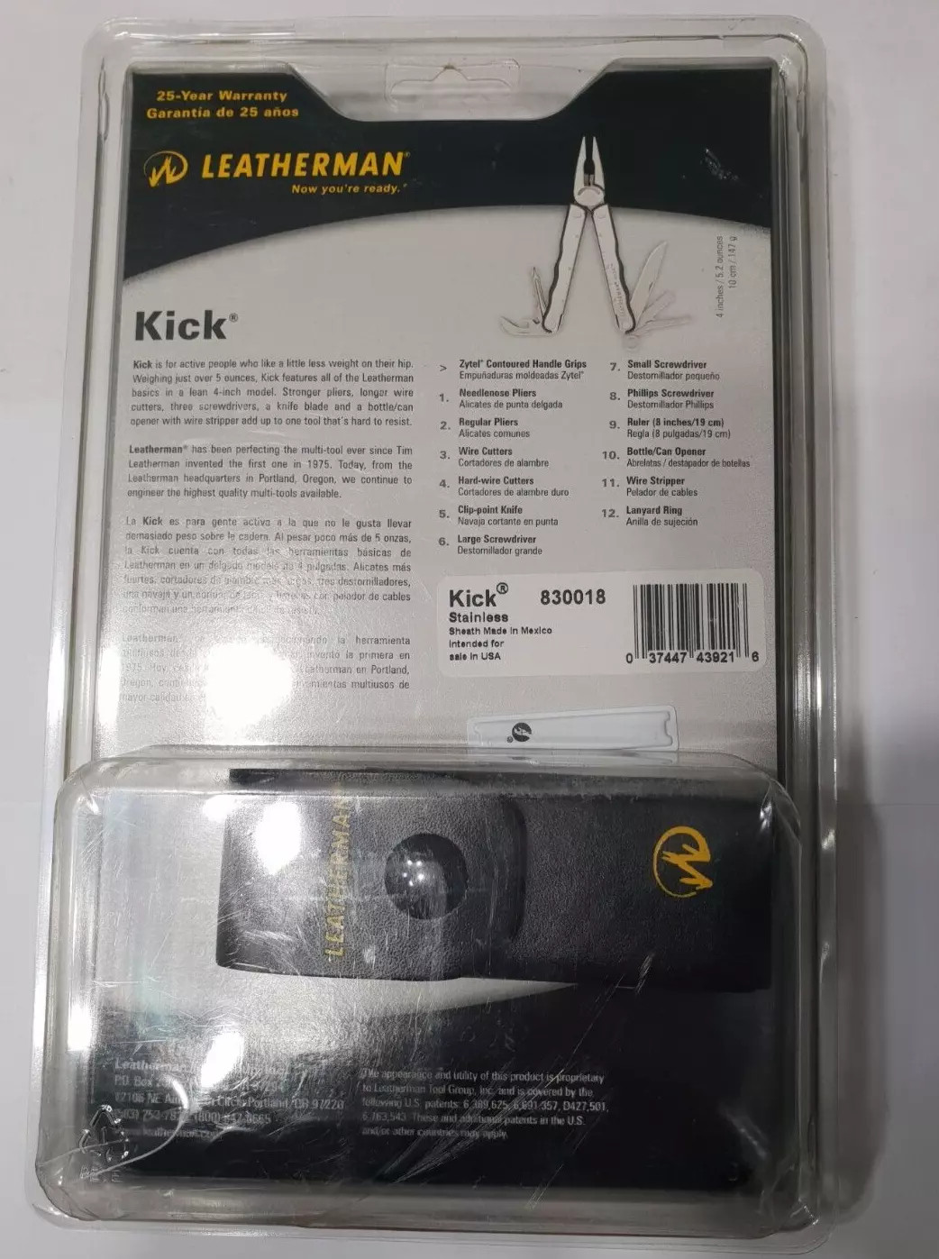 🔥🔥 Leatherman Kick Rare Retired Multi Tool Collectable New In Blister