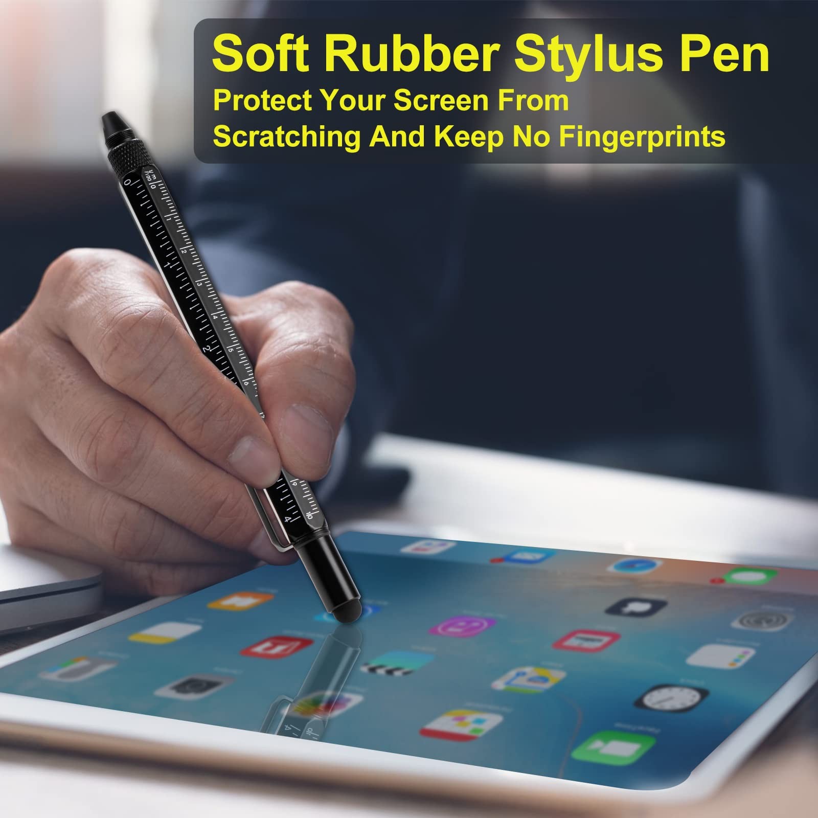 11 in 1 Multitool Pen Set with LED, Stylus, Level, Screwdriver, Flathead, Sto…