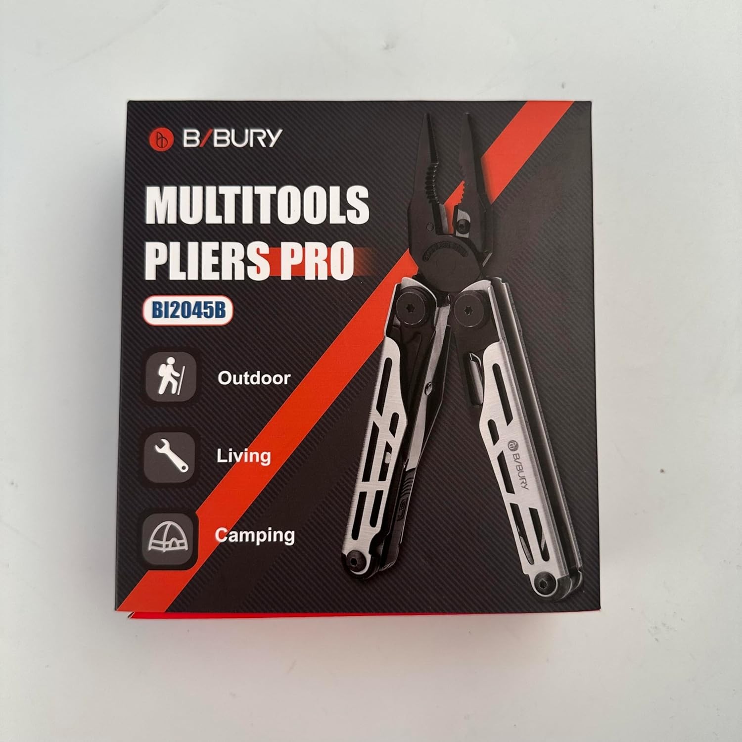 BIBURY Multitool Pliers Pro BI2045, Stainless Steel 31-in-1 Multi Tool Pliers wi