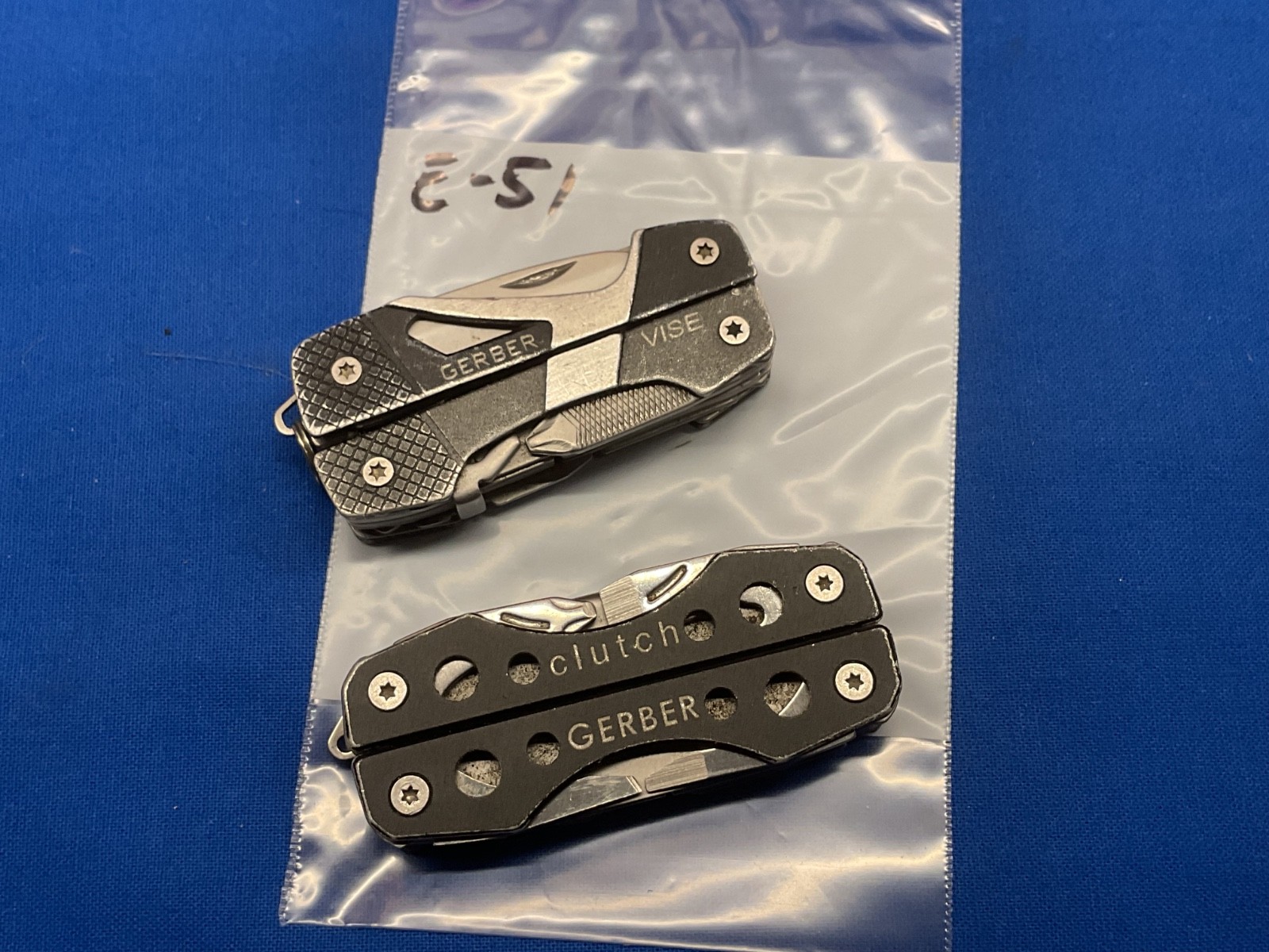 Gerber Vise and Clutch Mini Multi Tool Knife Pliers Lot of 2 Tools