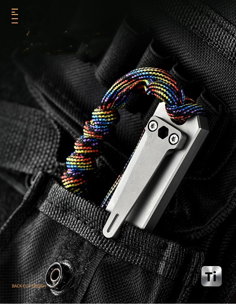Titanium Multi Tools Pry Bar Crowbar Fidget Clicker Card Toy Stress Relief EDC