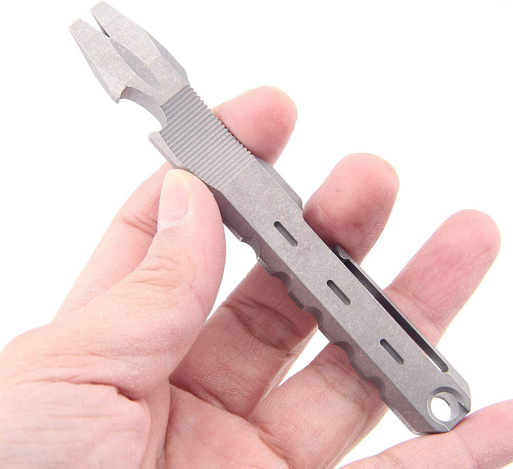 TC4 Titanium Crowbar Pry Bar Opener Tactical Survival EDC Pocket Multi Tool Gift