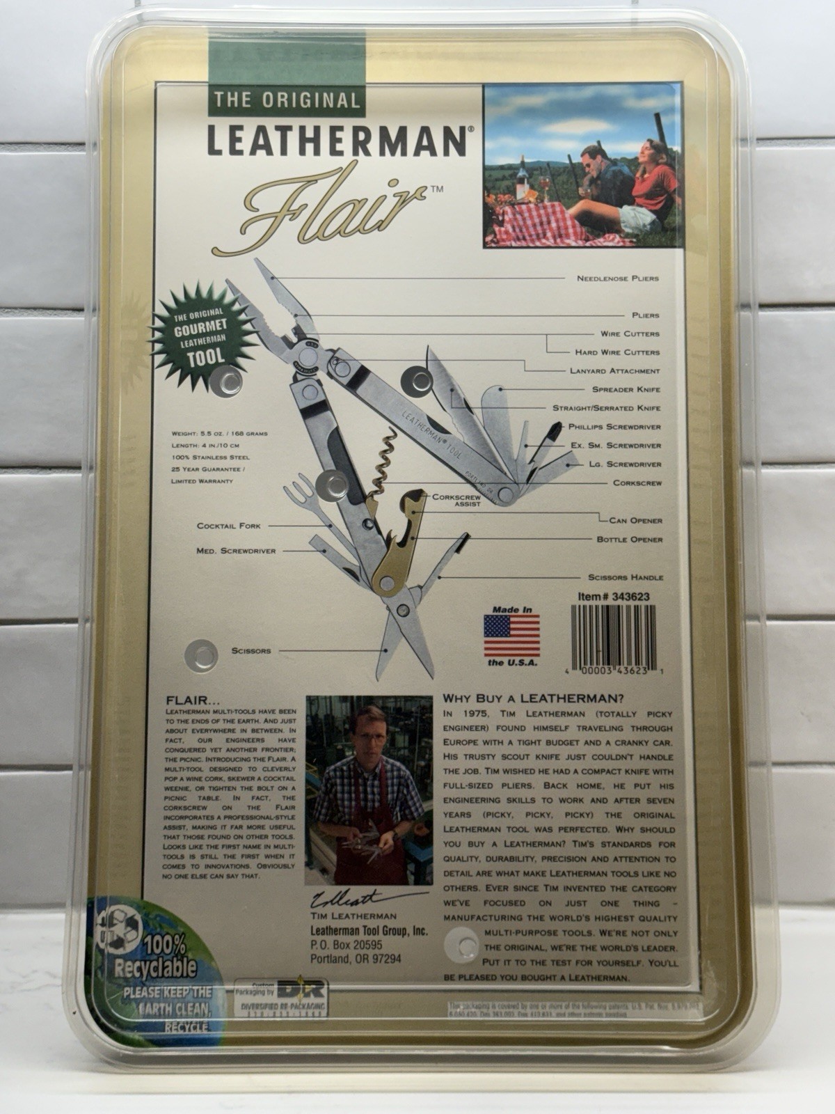 Leatherman FLAIR Sommelier Picnic Luxury Yachting Boating Picnic Wine multitool