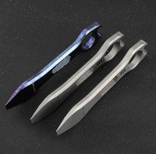 Titanium Pocket Pry Bar Crowbar Outdoor EDC Multi Tools Bottle Opener Wrench
