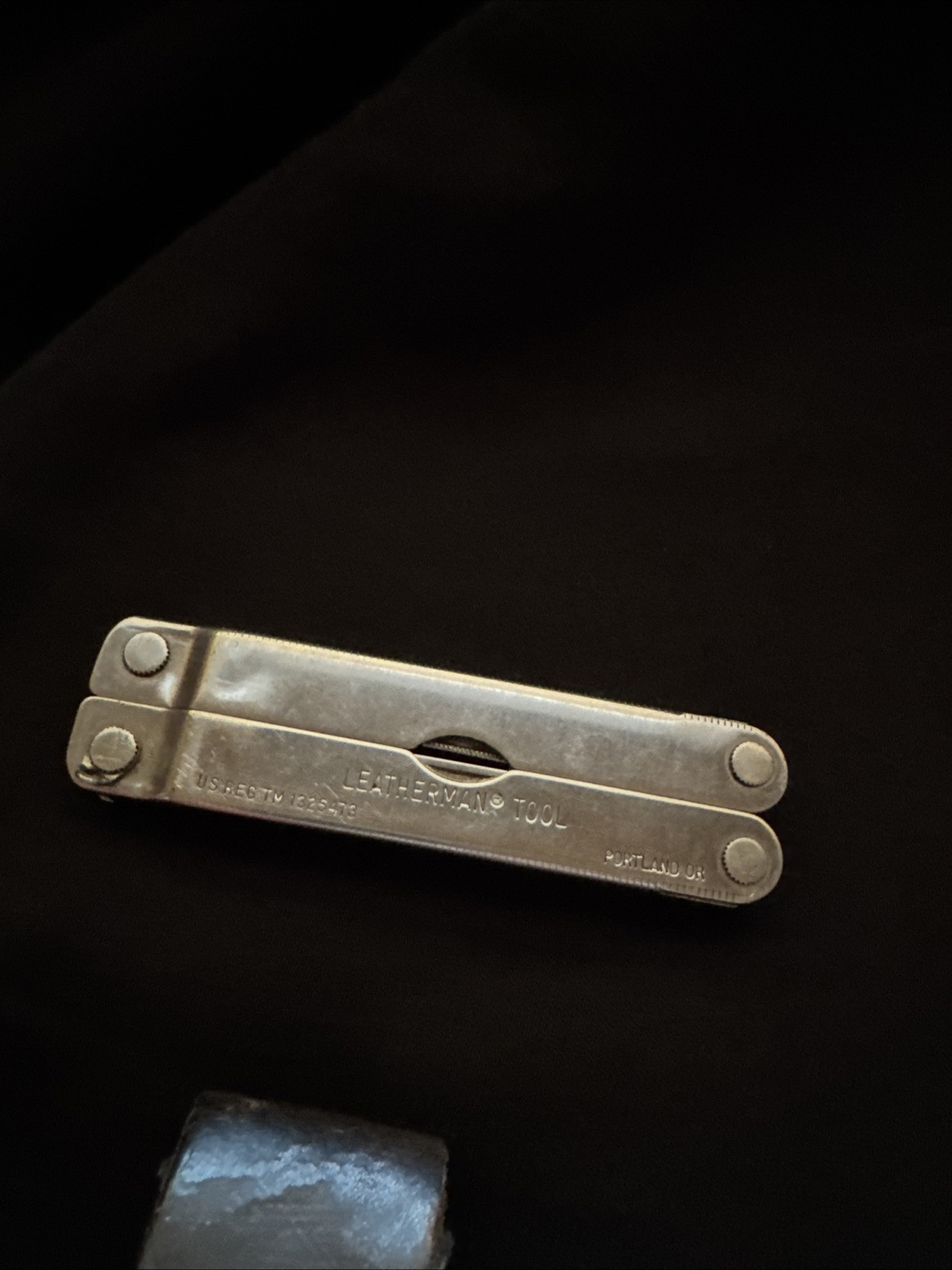 Vintage Original Leatherman Multi Tool TM 1325473 Portland OR w/Leather Sheath