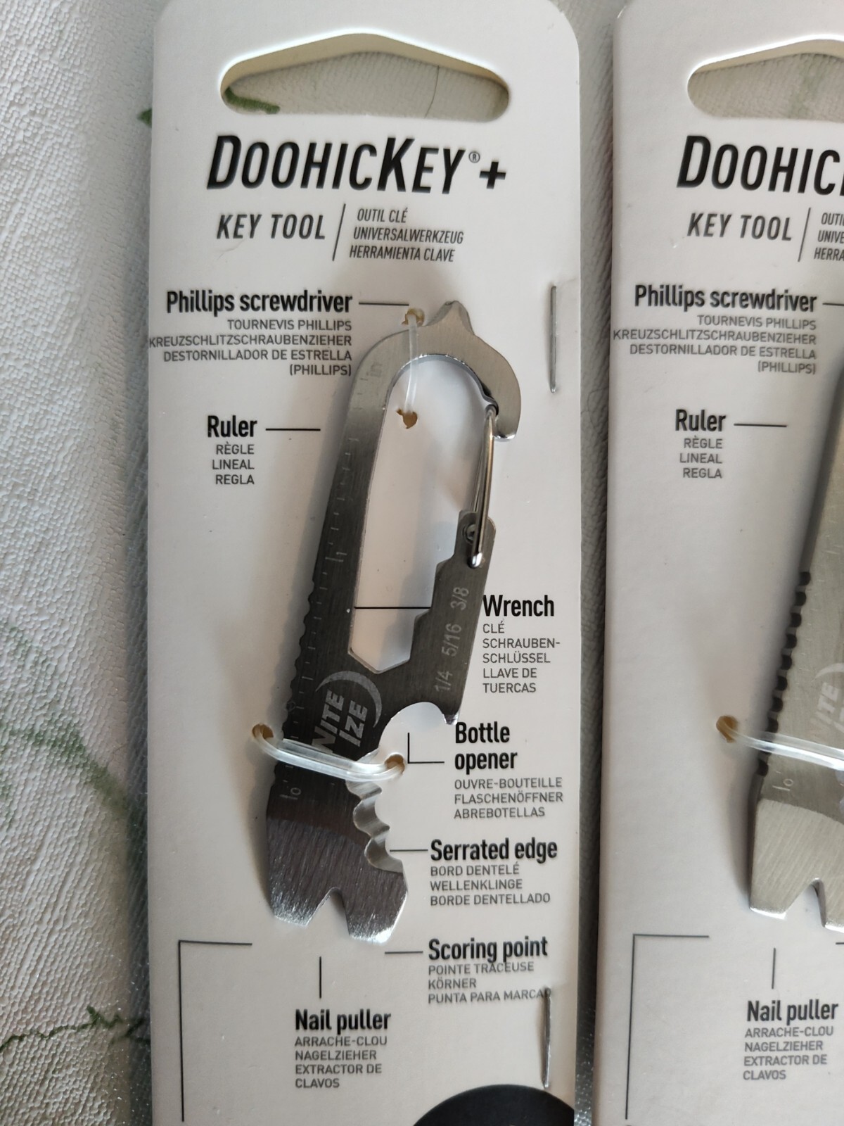 2 Nite Ize KMTSE-11-R3 DoohicKey Keychain Multi Tool, Stainless Steel