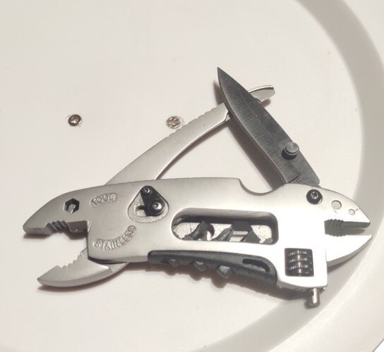 Multi Tool with Adjustable Wrench and Plier Multi-Function Tool