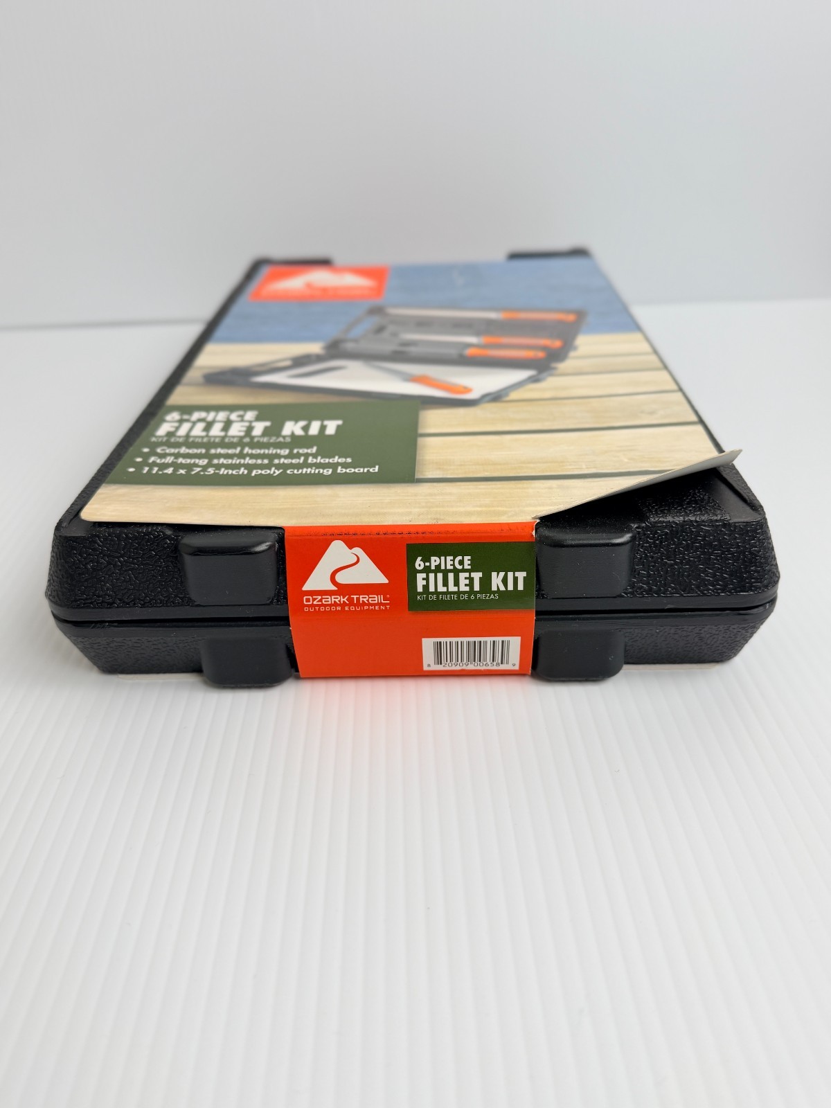 Ozark Trail 6 Piece Fillet Knife Kit Cutting Board Carry Case Set