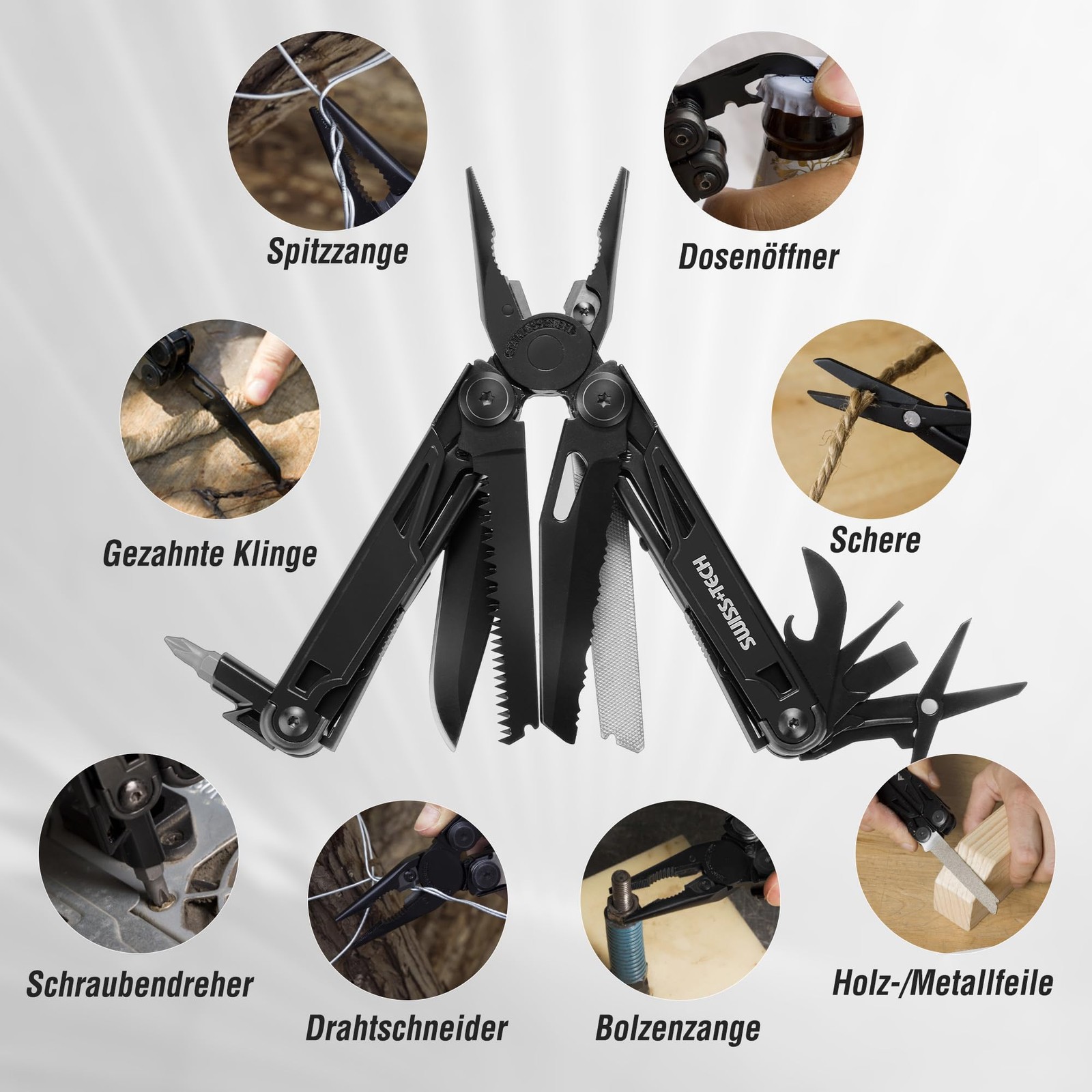 Multi Function Pliers 16in1, Folding Multi Tool Tool Multifunctional Pliers,…