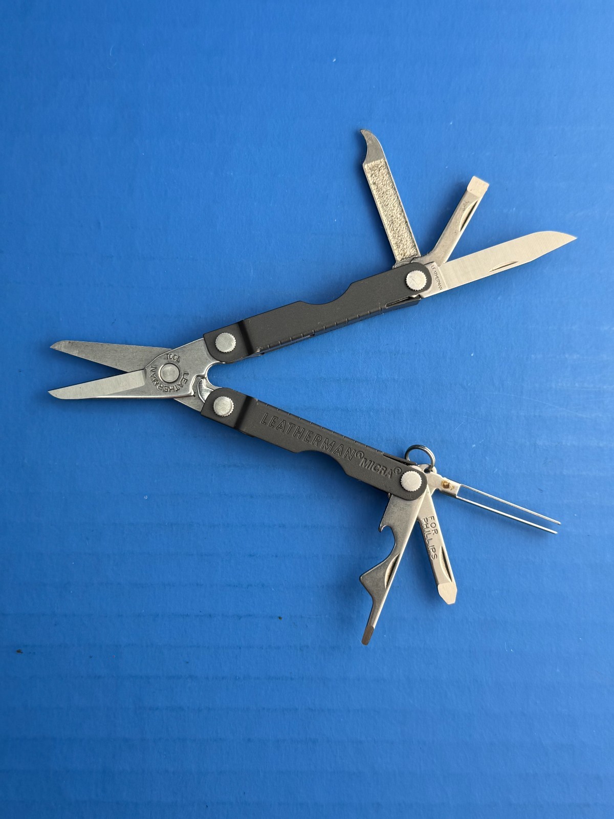 Leatherman Micra 10 in 1 Multitool Anodized Aluminum – Jet Black