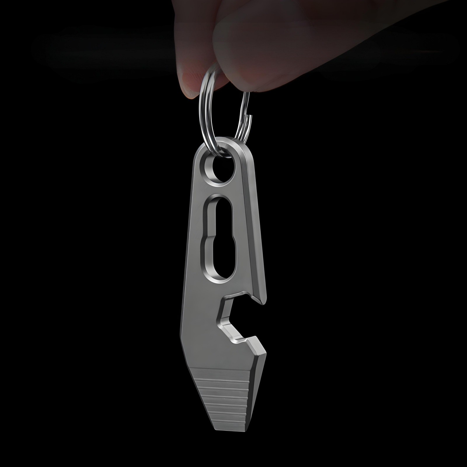 Titanium Alloy Mini EDC Pry Bar Bottle Opener Keychain Pocket Tool Lightweight