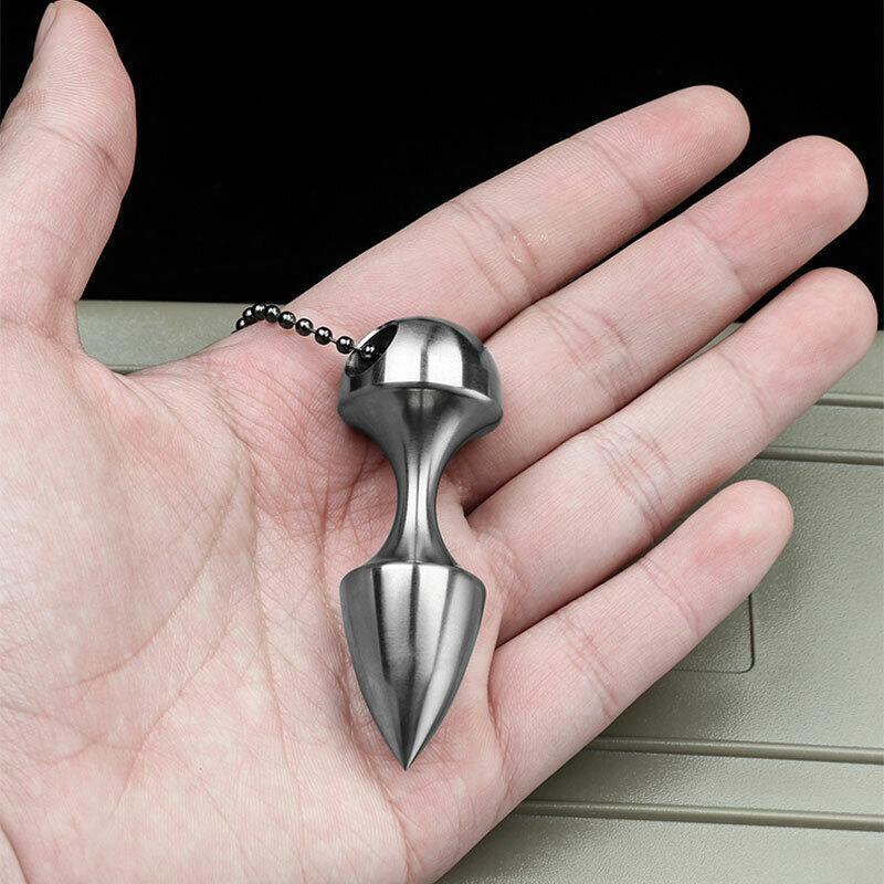 TC4 Titanium Alloy Waterproof Box keychain Necklace Pendant Outdoor EDC Tool