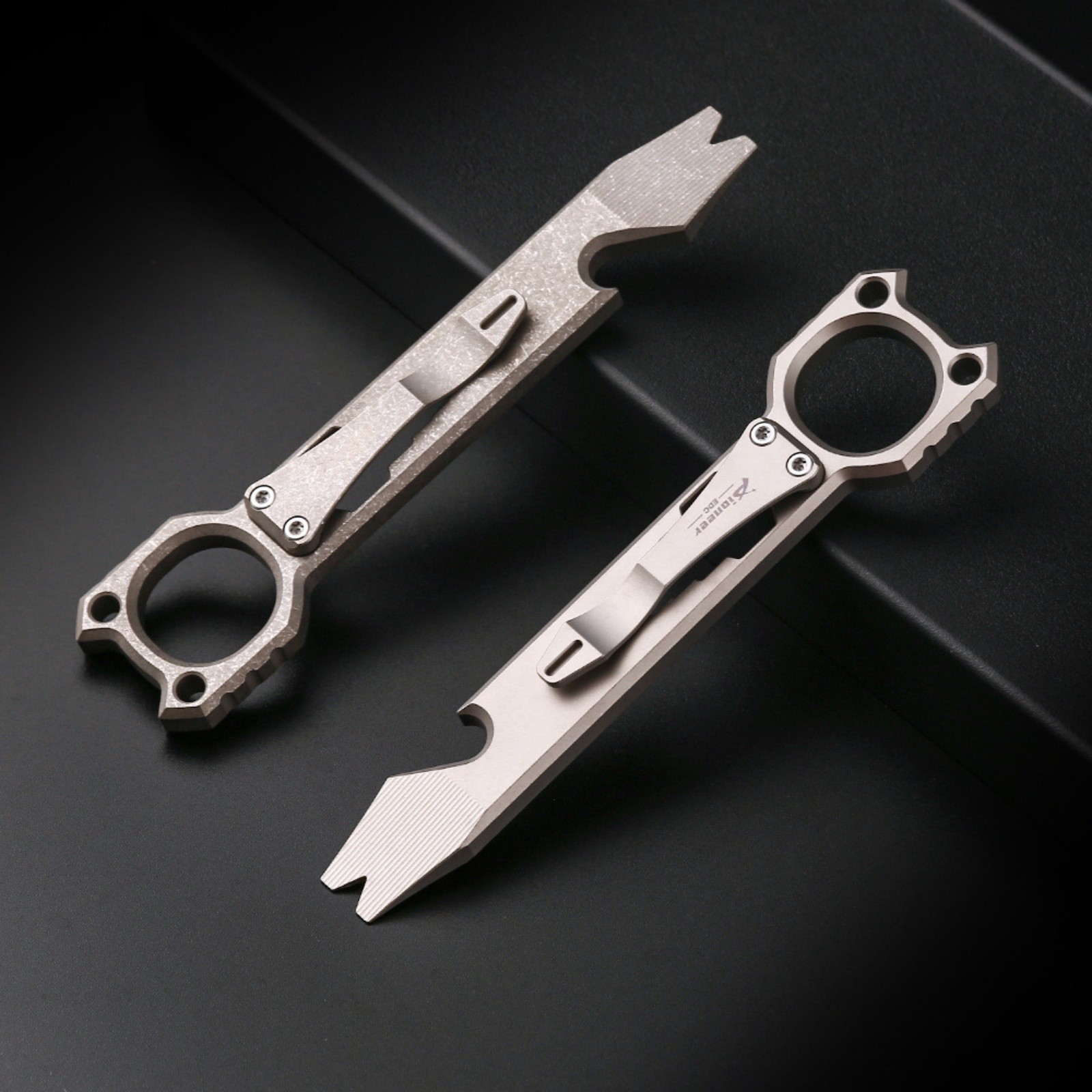 Multi-Tool Bottle Opener EDC Pry Bar Wrench Outdoor Camping Gear Titanium Alloy